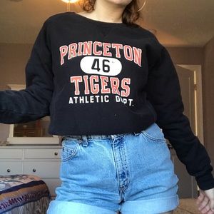 Vintage-Inspired Princeton Crew Sweatshirt